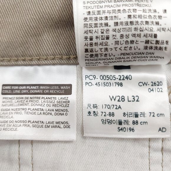 Levi's Warm Jeans Mens 28x29 Brown Cotton Blend Straight Soft 505 Work Outdoor - Picture 9 of 13